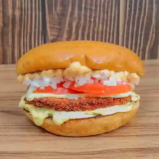 Hamburguesa de Pollo Apanado