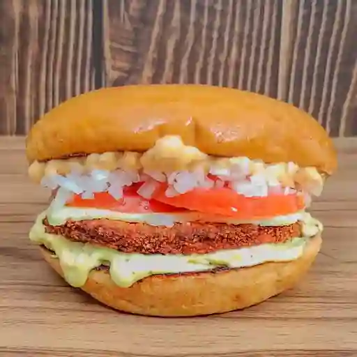 Combo Hamburguesa de Pollo Apanado