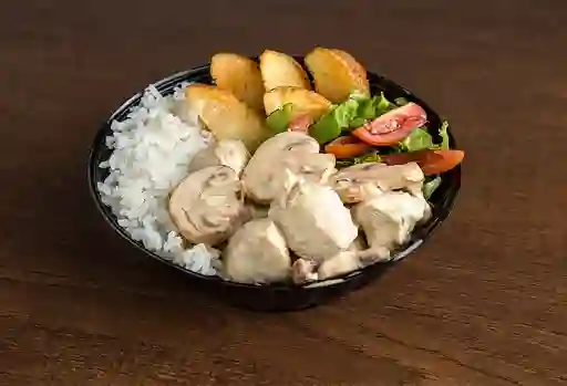 Bowl de Pollo y Champiñones