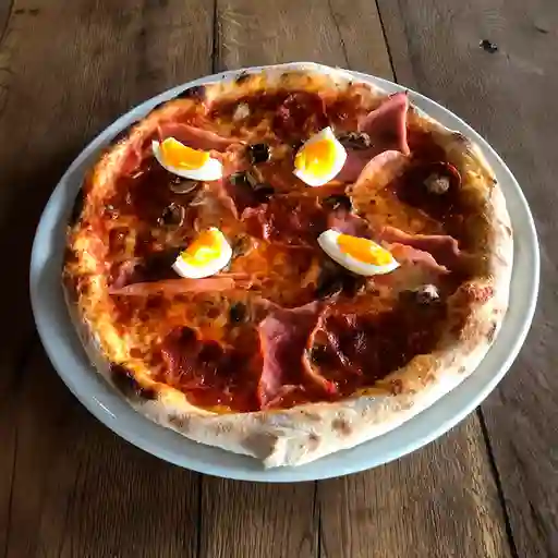 Pizza Jamón y Champiñones