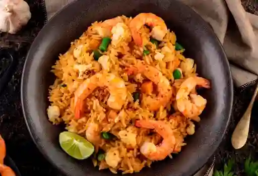 Arroz de Pollo y Camarones Dúo