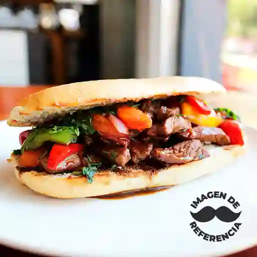 Ciabatta con Lomo Saltado