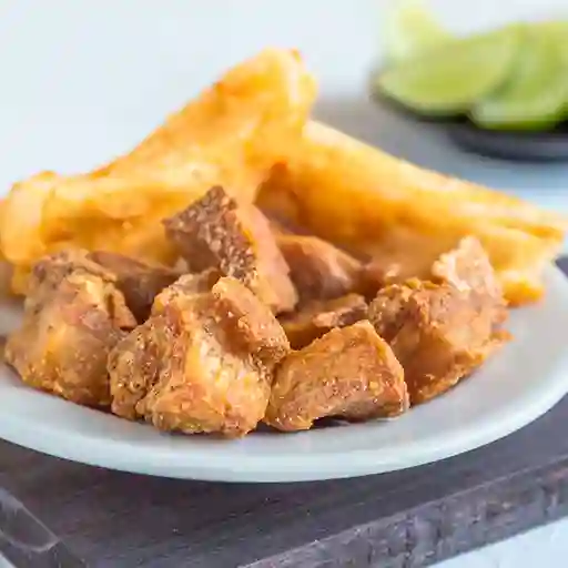 Chicharrón con Yuca