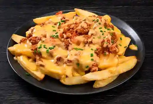 Papas Fritas con Queso y Cerdo