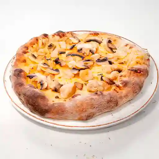 Pizza Personal de Pollo y Champiñones