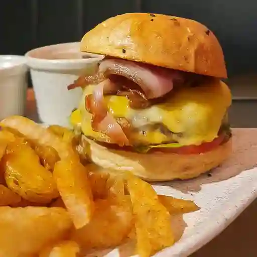 Hamburguesa de Queso y Tocineta