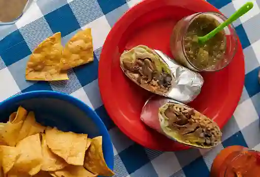 Burrito Sencillo Berenjena y Champiñón