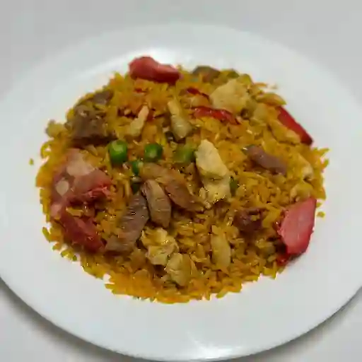 Arroz con Pollo y Camarón Porción