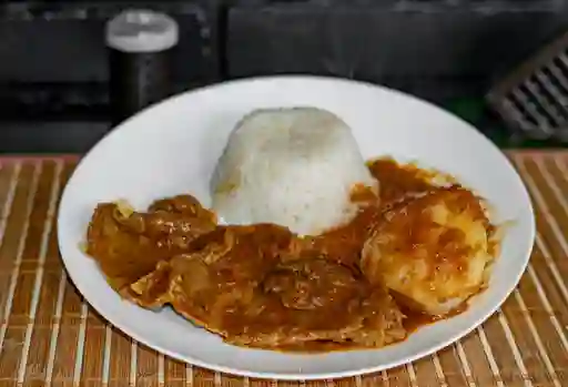 Arroz con Carne en Bistec