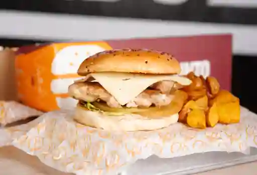 Hamburguesa con Filete de Pechuga