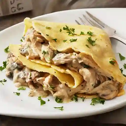 Crepe de Pollo Champiñones