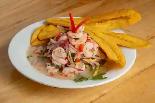 Ceviche de Mango y Camarón