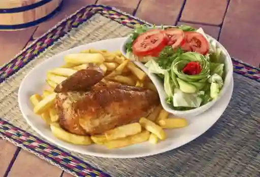 Bandeja con Pollo Frito