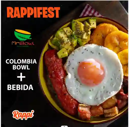 Colombia Bowl + Bebida