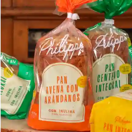 Pan avena y arándanos tajado