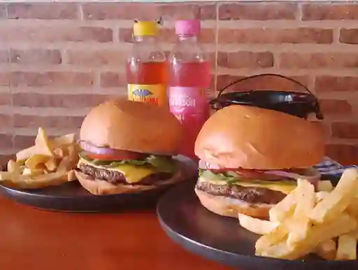 2 Combos Burger + Gaseosa