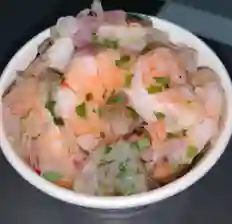 Ceviche Peruano de Camarón 8Oz + Costeñita