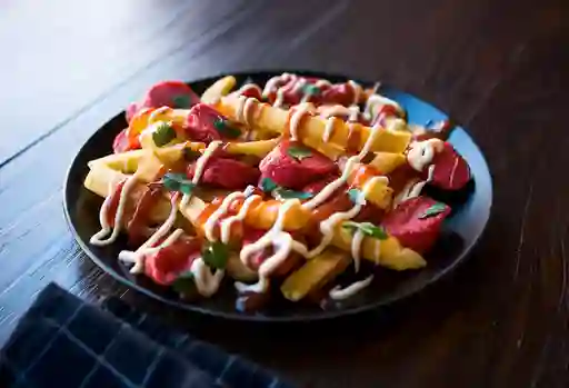Salchipapas Mixta