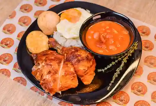 Bandeja Pollo 1/4 Asado