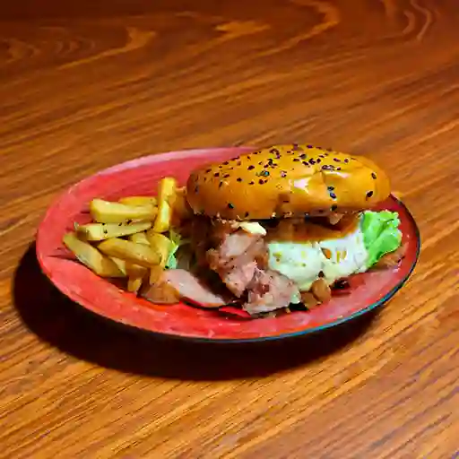 Hamburguesa Especial con Chicharrón