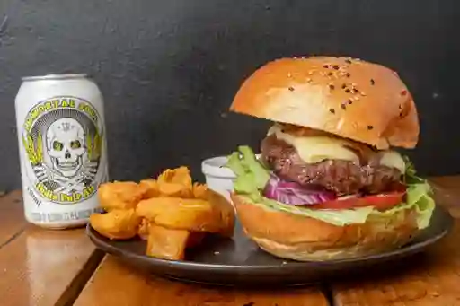 Hamburguesas + Cerveza Immortal