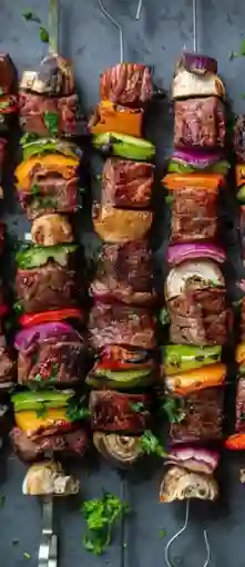 Brocheta Res-vegetales