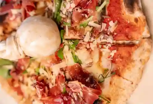 Pizza Burrata y Jamón	