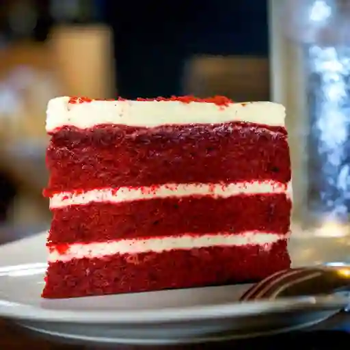 Porción de Torta de Red Velvet