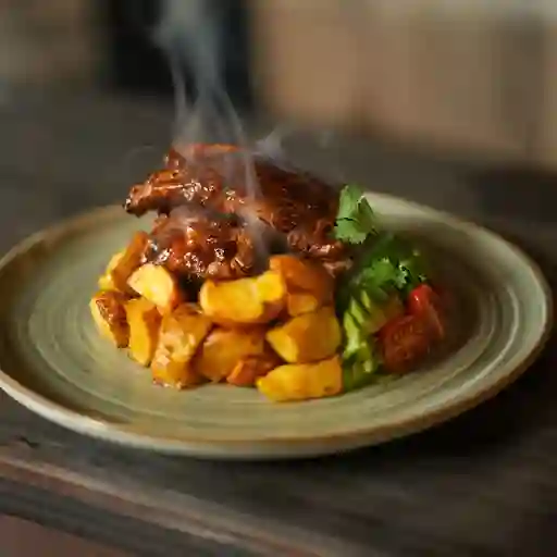 Costillas a la BBQ