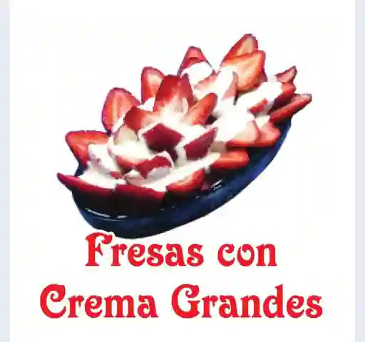 Fresas con Crema Grandes