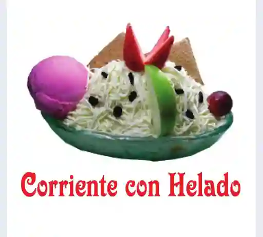 Ensalada Corriente con Helado