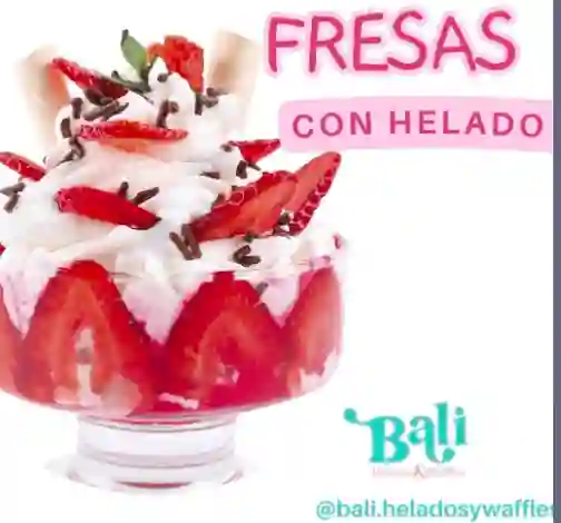 Fresas con Helado