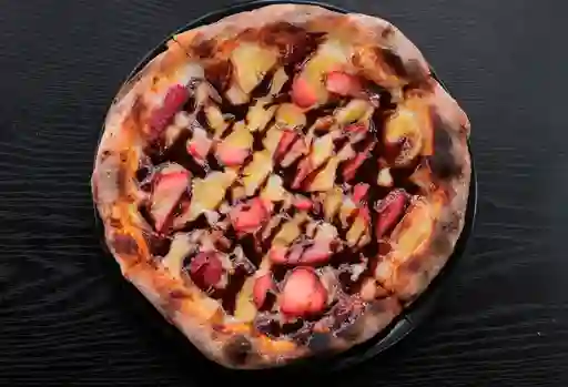 Pizza de Nutella, Fresas y Banano