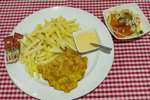 Milanesa de Cerdo con Salsa Ranch