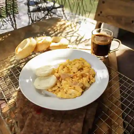 Huevos Jamón con Queso