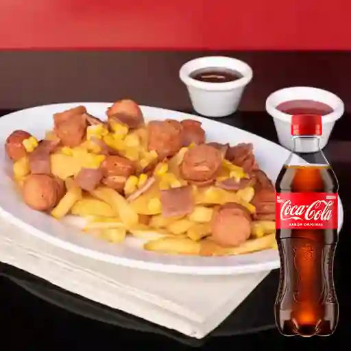 Combo Salchipapas + Coca-cola Original 400 ml