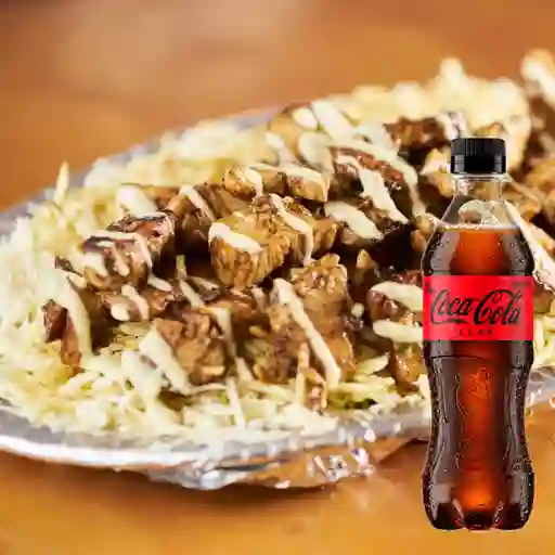 Combo Chuzo Desgranado Pollo + Coca Cola Sin Azúcar 400 ml