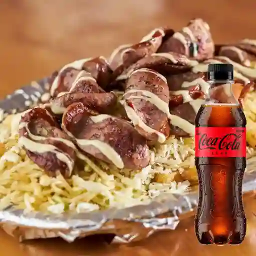 Combo Salchipapa Suiza + Coca Cola Sin Azúcar 400ml