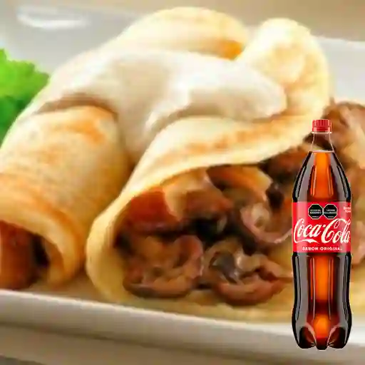 Combo Crepe Mixto + Coca Cola Original 1.5L