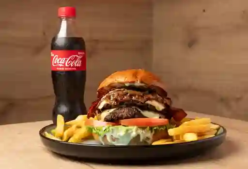 Clásica Doble Carne + Coca Cola Pet 400