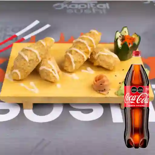 Combo Croquetas Salmón & Cangrejo + Coca-cola Original 1.5L