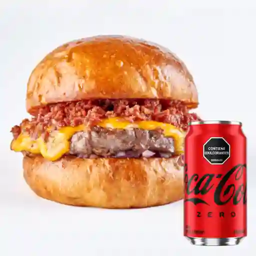 Combo Smoke Cheese Burger + Coca Cola Sin Azúcar 330ML