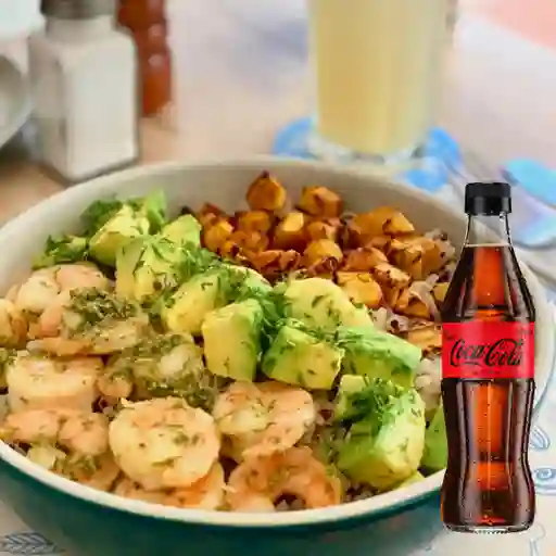 Combo Bowl de Camarones Salteados + Coca Cola Sin Azúcar 300ml