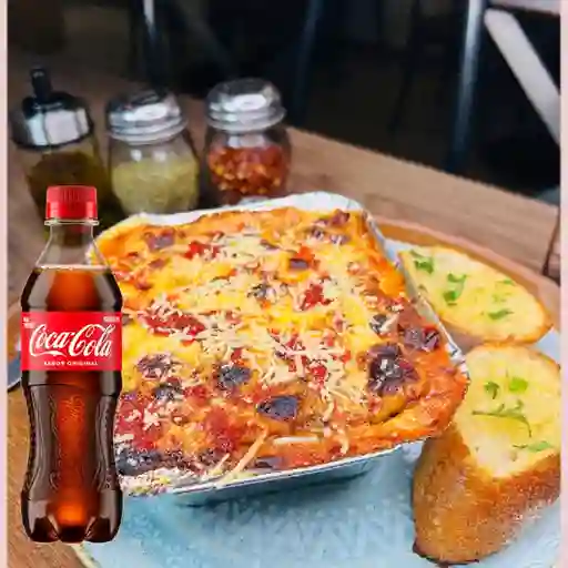 Combo Lasagna Mixta + Coca-Cola Original 400ml