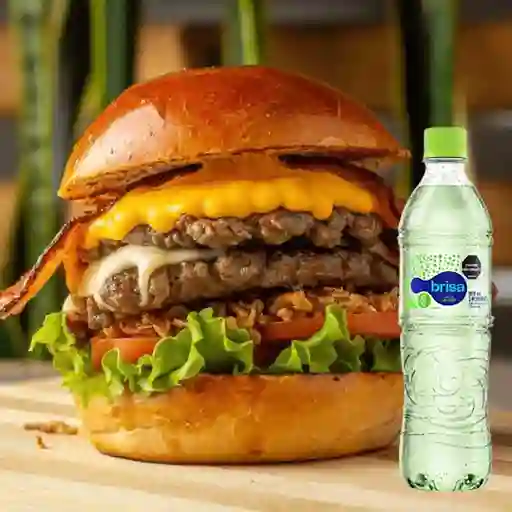 Combo Burger Fest + Brisa Lima Limón 600ml