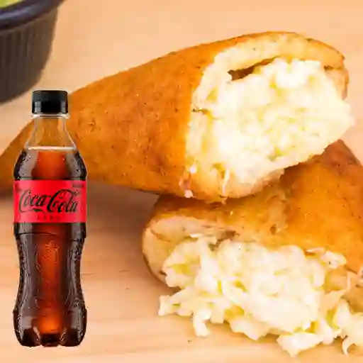 Combo Empanada de Queso Costeño + Coca Cola Sin Azúcar 400 ml