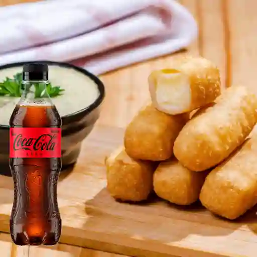 Combo Ración de Tequeños + Coca Cola Sin Azúcar 400ml