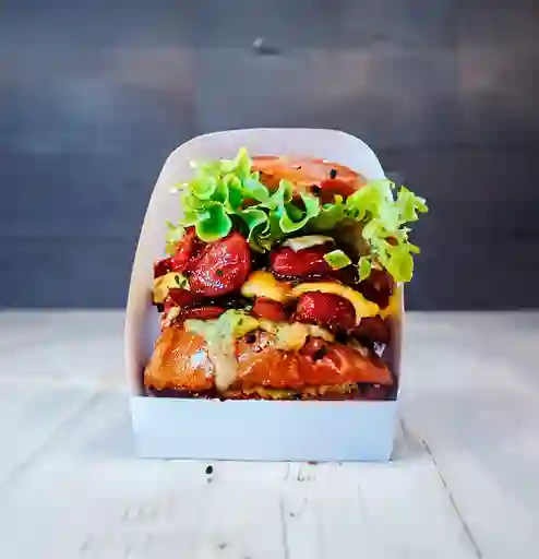 Súper Thanos Hamburguesa Perro y Papas