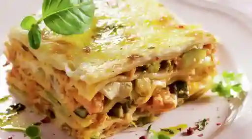 Lasagna Pollo con Champiñones