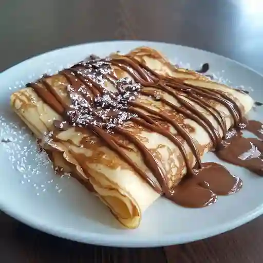 Crepe de Nutella y Helado de Vainilla